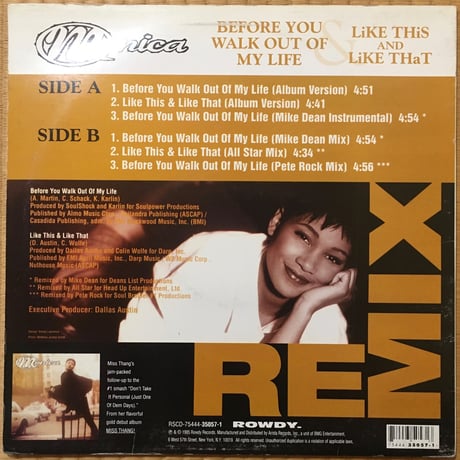 Before You Walk Out Of My Life (Remix) / Monica [Used / 12]