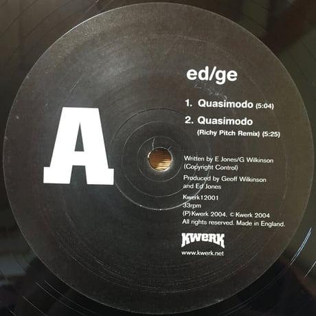 Quasimodo / ed/ge [Used / 12]