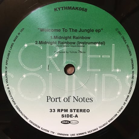 Welcome To Jungle EP / Port of Notes [Used / EP]