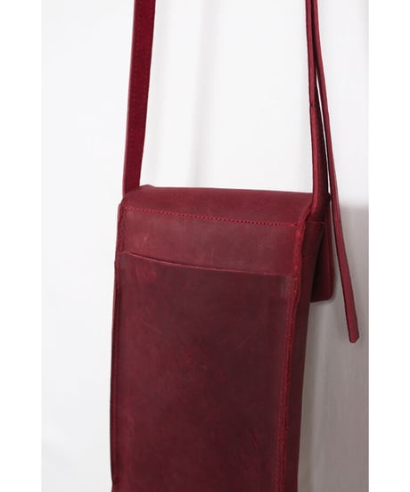 ac-21R7　　burgundy slim letter bag