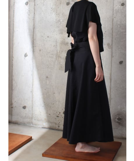 sk-15B / black navy skirt