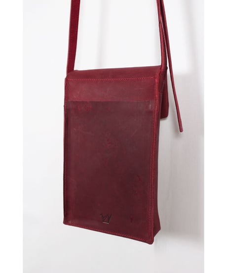 ac-21R7　　burgundy slim letter bag