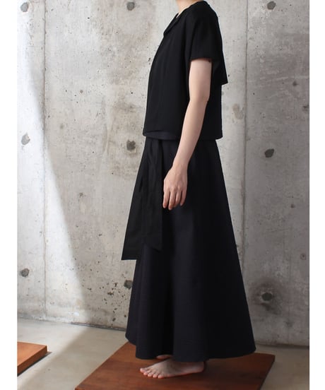 sk-15B / black navy skirt