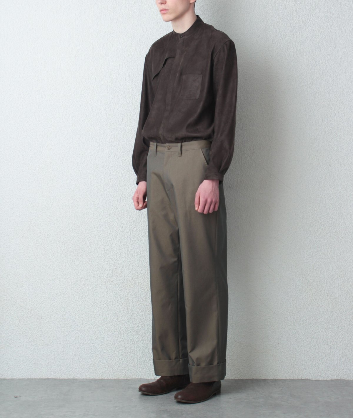 072142○ 付き ohta セットアップ ジャケット パンツ グレー 