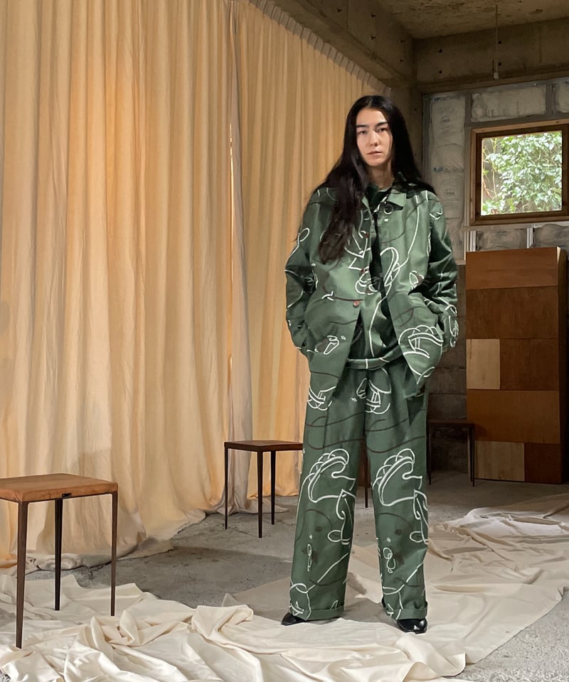 pt-46K kahki shisyu pants | ohta store