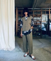pt-48K khaki pleats pants