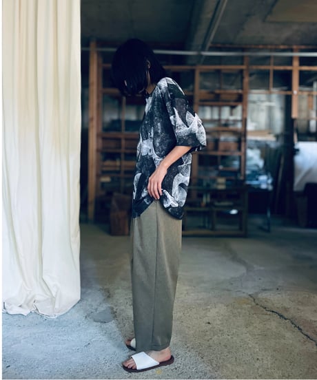pt-48K khaki pleats pants