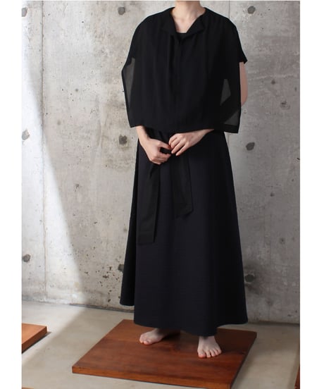 sk-15B / black navy skirt
