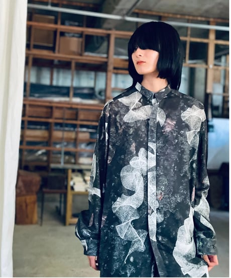 25ss ohta tree brouse 総柄ブラウス シャツ 25ss ohta tree brouse 総柄ブラウス シャツ 25ss ohta tree