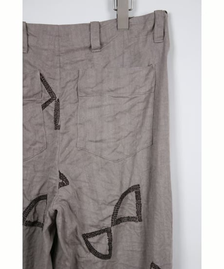 pt-49B brown gray shisyu pants