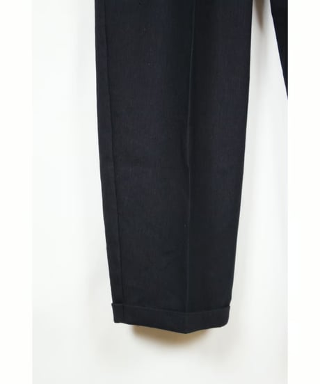 pt-48N navy pleats pants
