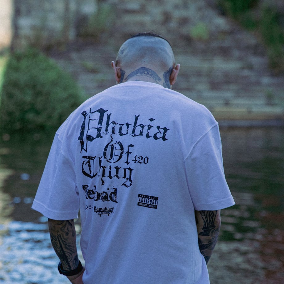 Thug様　白のみ LIMITED / PHOBIA OF THUG × KMKZ / LOGO / T-SHIR