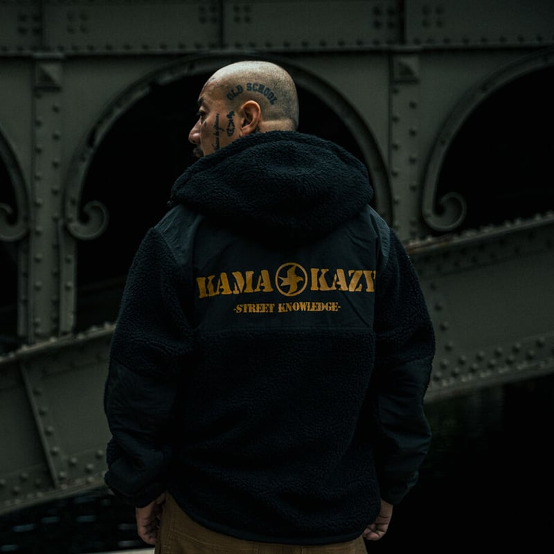 STREET KNOWLEDGE / SHEEP BOA ZIP PARKA / BROWN