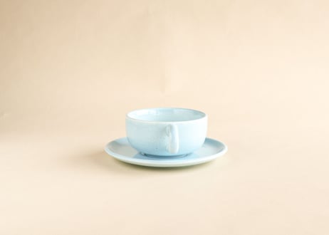【Vintage】Russel Wright Cup & Saucer Glacier Blue