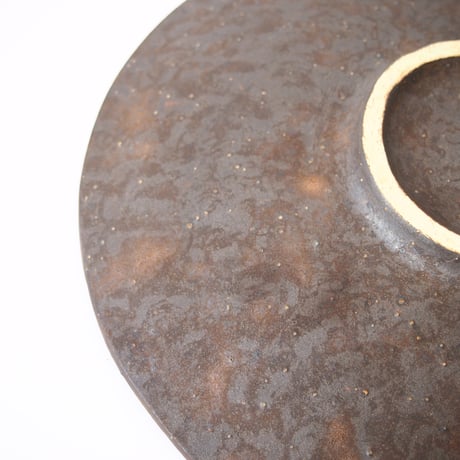 黄瀬戸深丸皿/沼田　佳奈子
