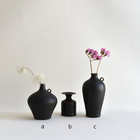 asanomi/黒の花器