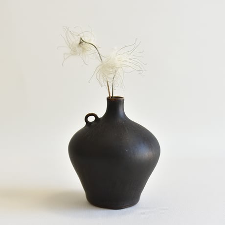 asanomi/黒の花器