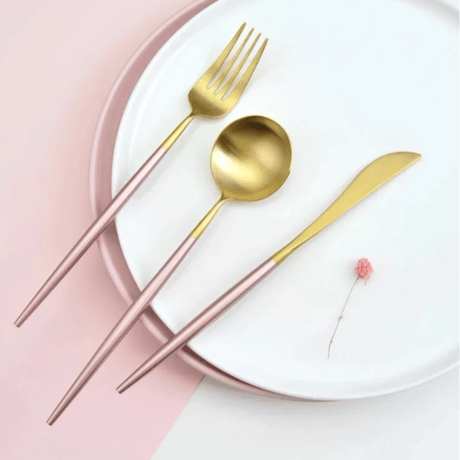 cutlery  4set  【pink gold】