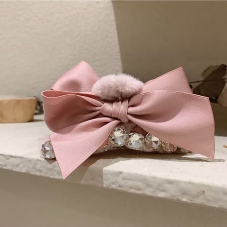 Ribbon fur barrette