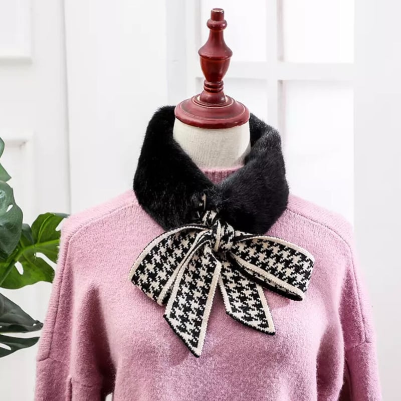 千鳥柄 ファーティペット | select shop Ruban 千鳥柄 ファーティペット | select shop Ruban