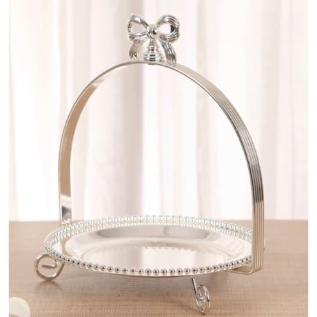 リボンモチーフスタンド1段【silver】