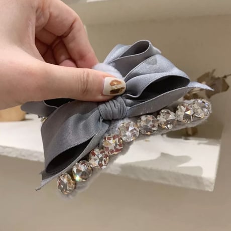 Ribbon fur barrette