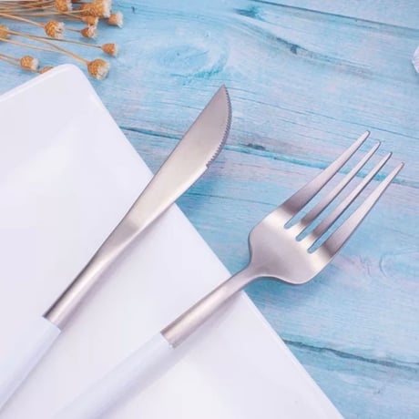 【予約商品】 cutlery 4set 【white silver】