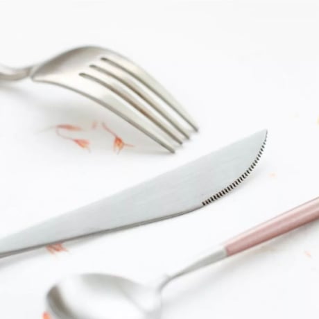 cutlery  4set 【pink silver】