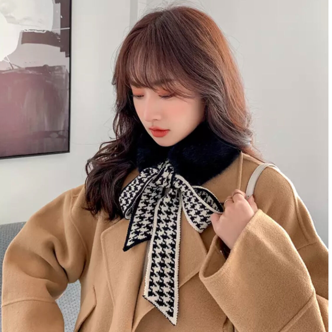 千鳥柄 ファーティペット | select shop Ruban 千鳥柄 ファーティペット | select shop Ruban
