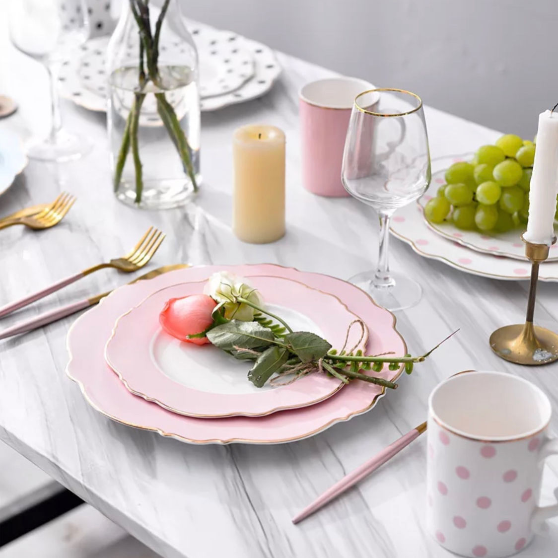 専用です フォストリア ジューン　ピンク　デザートプレート 専用です フォストリア ジューン ピンク デザートプレート