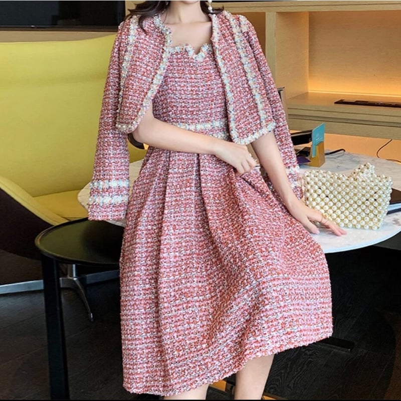 ピンクツイード セットアップ | select shop Ruban ピンクツイード セットアップ | select shop Ruban