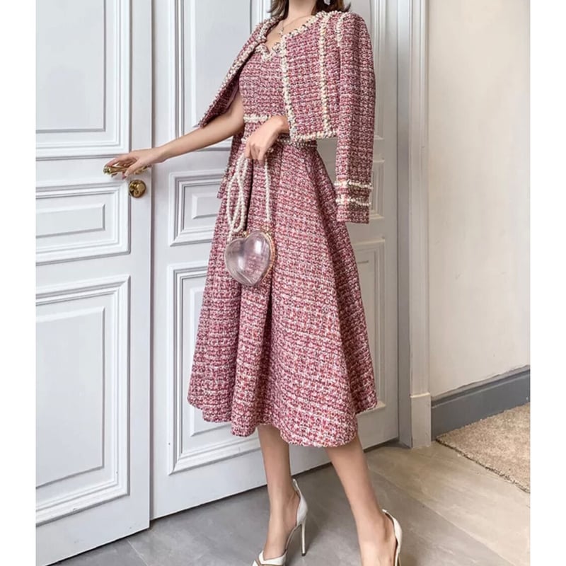 ピンクツイード セットアップ | select shop Ruban ピンクツイード セットアップ | select shop Ruban