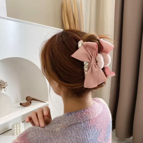 Ribbon fur barrette