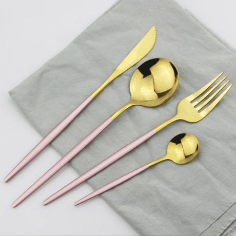 cutlery  4set  【pink gold】