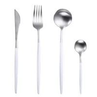【予約商品】 cutlery 4set 【white silver】
