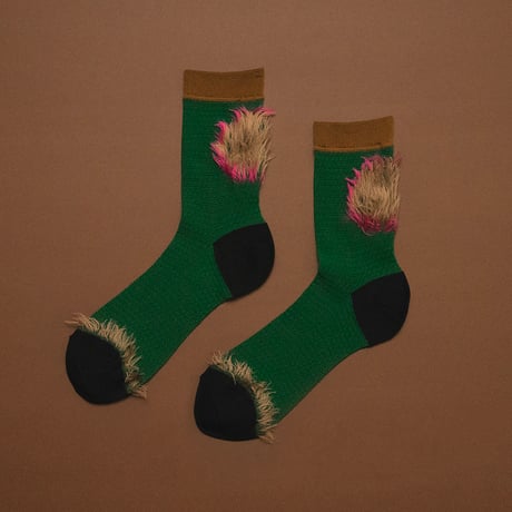 2023AW Socks “wreath(green)”