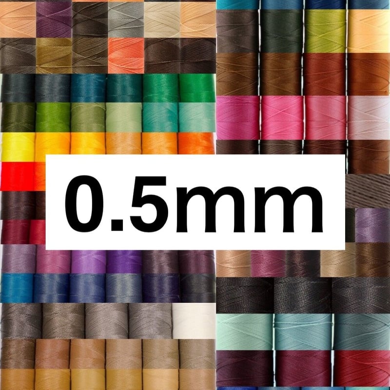 まとめて割対象◎】Linhasita社製ワックスコード 0.5mm . 長さ