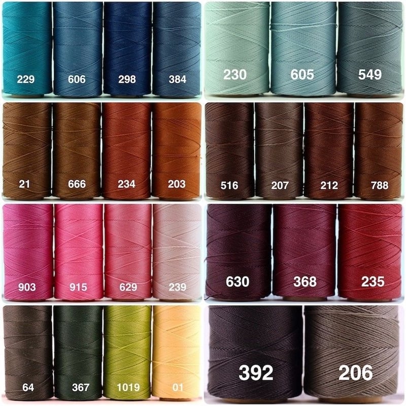 ワックス LINHASITA社製ワックスコード＜取り扱い18色＞ 0.35mm