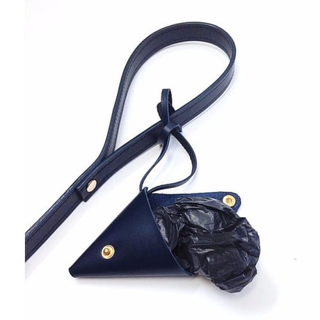 Navy collar&lead set