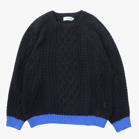 FISHERMAN  KNIT(BLACK)