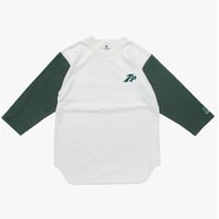 7P BASEBALL TEE (ナチュラルXグリーン)
