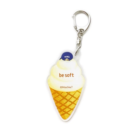 アクリルキーホルダー be soft