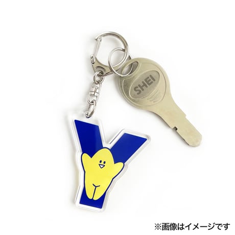 イニシャルキーホルダー C