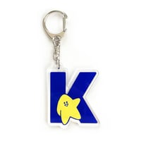 イニシャルキーホルダー K