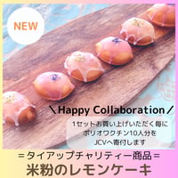 【国産有機】米粉のレモンケーキ ＝チャリティー商品＝