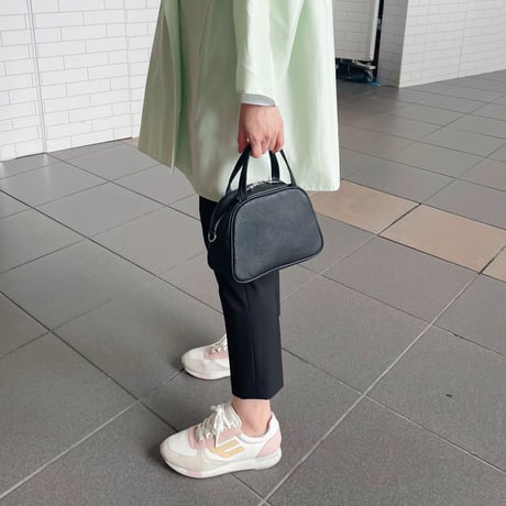 leather mini square bag