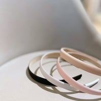 slim satin hairband