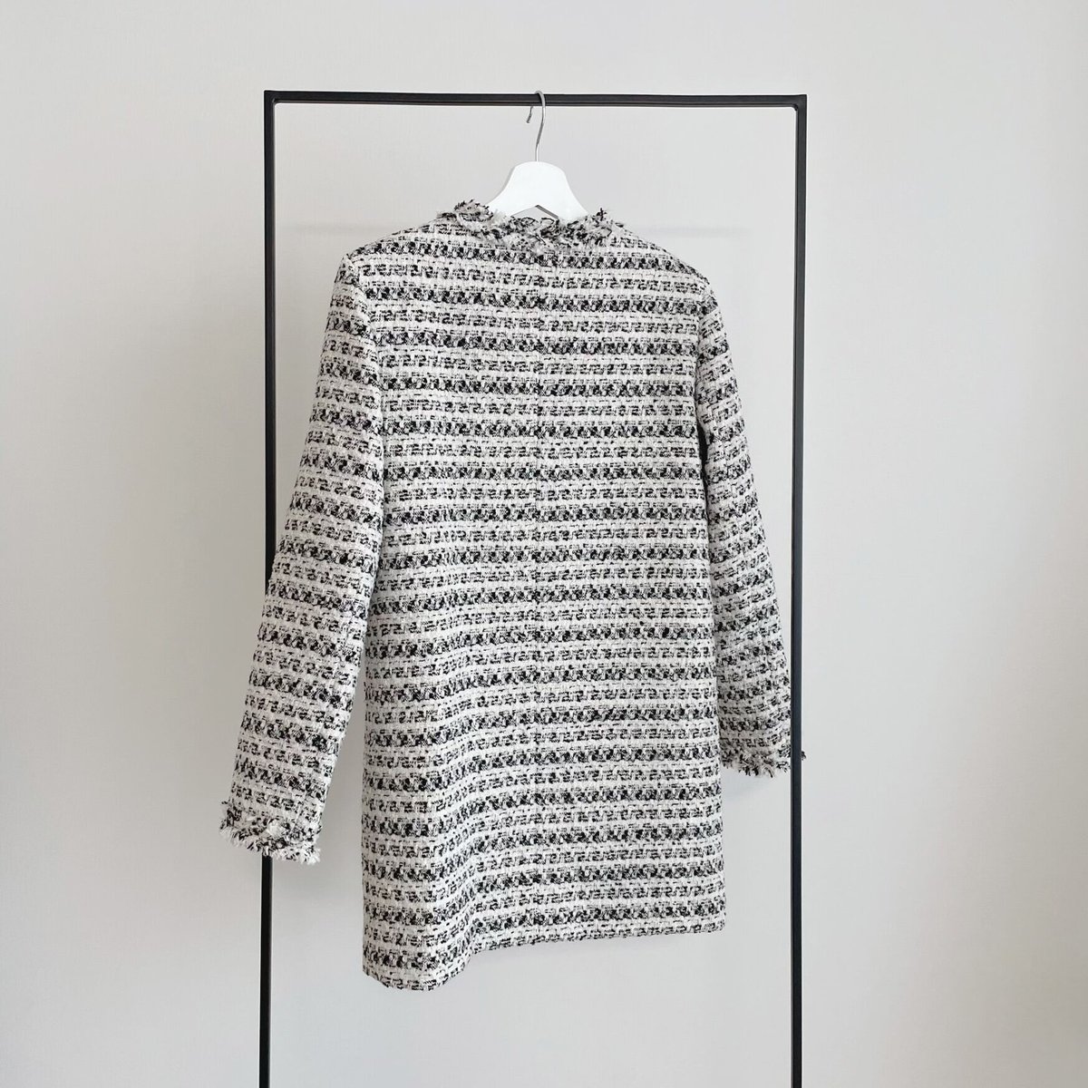 ENEU エヌー tweed short jacket mix tweed middle jacket | ENEU