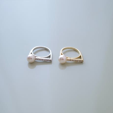 【6/22再入荷】 knock pearl ring