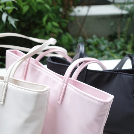 nylon shoulder mini tote bag